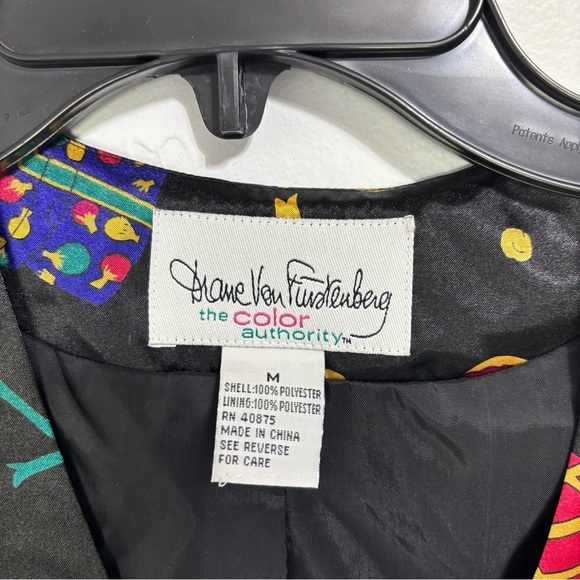 Diane Von Furstenberg The Color Authority Women's Vest Art to Wear Medium - Picture 3 of 6